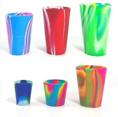Einfach zu reinigen 40ml-600ml Silikon Weinglas Custom Logo Silikon Biermug Kaffeemug