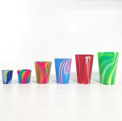 Einfach zu reinigen 40ml-600ml Silikon Weinglas Custom Logo Silikon Biermug Kaffeemug