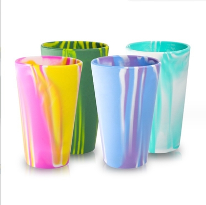 Reise Kaffeebecher mit Griff Trinkbecher nachhaltig angepasste Silikonbecher Tumbler
