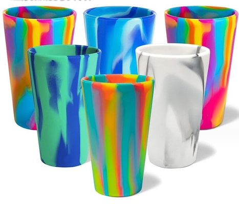 Reise Kaffeebecher mit Griff Trinkbecher nachhaltig angepasste Silikonbecher Tumbler