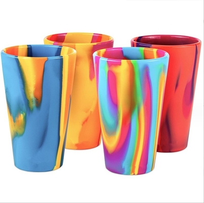 Reise Kaffeebecher mit Griff Trinkbecher nachhaltig angepasste Silikonbecher Tumbler