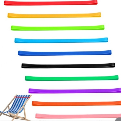 Schneidedienst für festfarbige elastische Strandstühle Handtuchhalter Klemmen Silikongummibänder