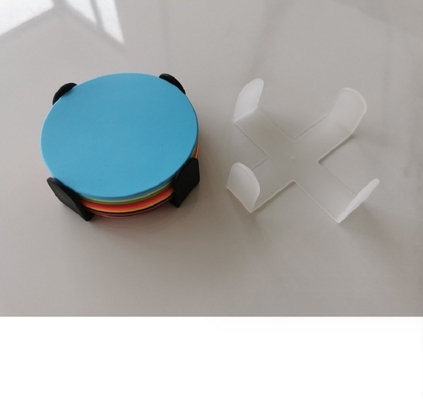Hotelcoaster mit Flaschenöffner Runder Form Weiches Gummi Material Feuerfarbe Siegel Pad