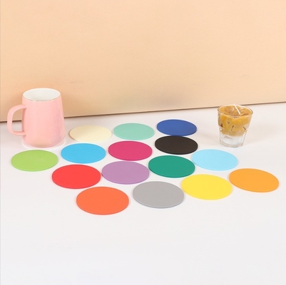 Nachhaltiges Plastik rundes weiches PVC-Cup-Coaster zum Trinken mit individuellem Logo