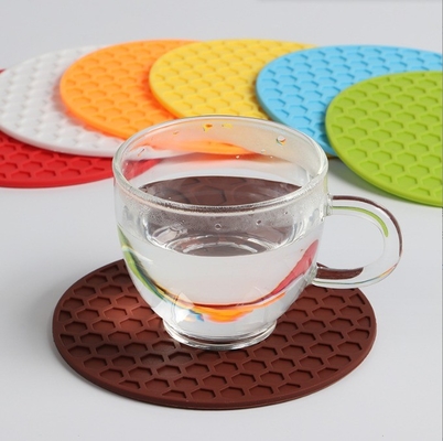 Tief geschleifte Absorptions-Silicone-Coaster-Pad-Mat für Hitzebeständige Topf-Mug-Kaffee Tasse