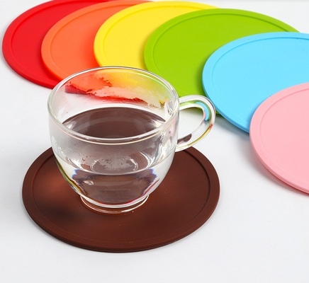 Maßgeschneiderte Silikon-Coasters für nachhaltige Runde Matte in Haus- und Büro-Essentials
