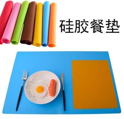 Weich klappbare Silicone-Tischmatte Backmatte Rechteckform für Tischdekoration