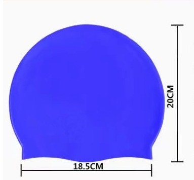 Professionelle Silikon-Schwimmmütze mit farbigen Seidenmaschinen