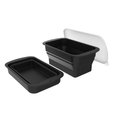 Einfach zusammenklappbare große Eiswürfel Tray wiederverwendbare Silikon-Eisblock Form für extra große Blöcke