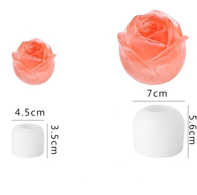 Erweiterte 3D-Rosenblüten-Eisformhersteller Kunststoffformen für Eiswerkzeuge
