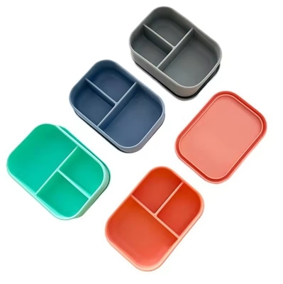 Lecksicher Silikon Bento Lunchbox für Kinder Speisen Speicherkapazität 0-1L und BPA-frei