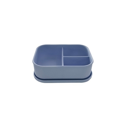 Lebensmittelbehälter und Küchenspeicher 3 Abteilungen Silikon-Bento-Lunchbox für Kinder