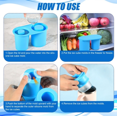 Sommer-Silicone-Eiswürfel-Formen für Stanli-Tasse aus 100% Lebensmittel-Silikon