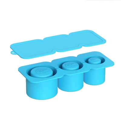 2024 Silikon-Zylinder-Eisform mit Deckel und Behälter für den Gefrierschrank Eiswürfel Tray für Tumbler Cup