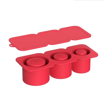 Silikon Stanley Eiswürfel Tray mit Deckel 3 Hohlzylinder Eis Formen für 30-40oz Tassen