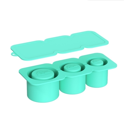 Silikon Stanley Eiswürfel Tray mit Deckel 3 Hohlzylinder Eis Formen für 30-40oz Tassen