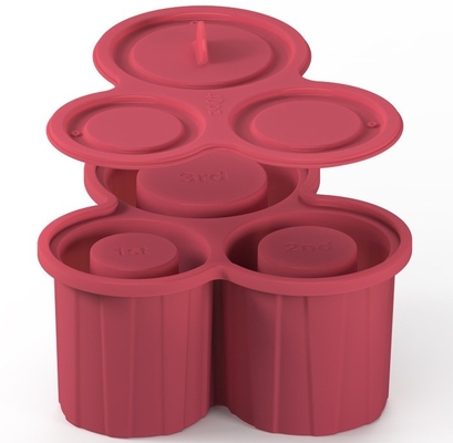 3 Stück Silikon-Zylinder-Eis-Form für Tumbler-Tasse und leicht zu entfernen Silikon-Eiswürfel-Tray