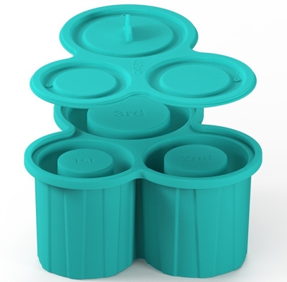 3 Stück Silikon-Zylinder-Eis-Form für Tumbler-Tasse und leicht zu entfernen Silikon-Eiswürfel-Tray