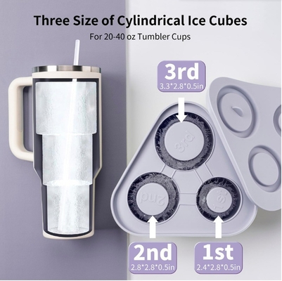 Silikon-Form-Eiswürfel-Tray für Tumbler Cup Küchenzubehör Bar Eiscreme-Hersteller